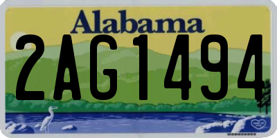 AL license plate 2AG1494