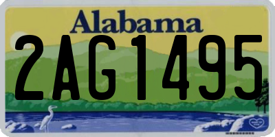 AL license plate 2AG1495