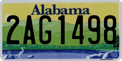 AL license plate 2AG1498