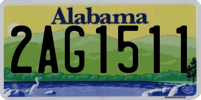 AL license plate 2AG1511