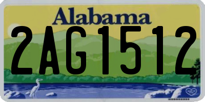 AL license plate 2AG1512