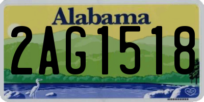 AL license plate 2AG1518