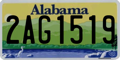 AL license plate 2AG1519