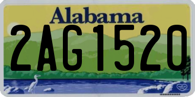 AL license plate 2AG1520