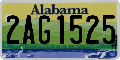 AL license plate 2AG1525