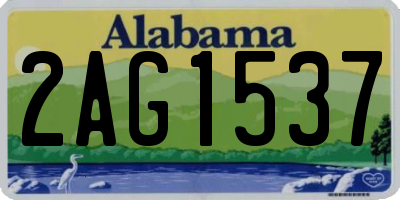 AL license plate 2AG1537