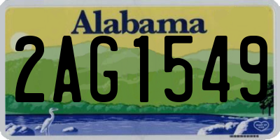 AL license plate 2AG1549