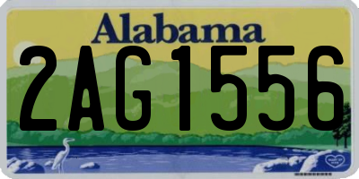 AL license plate 2AG1556