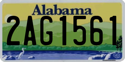 AL license plate 2AG1561