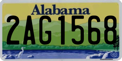 AL license plate 2AG1568