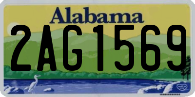 AL license plate 2AG1569