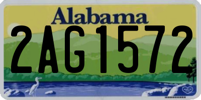 AL license plate 2AG1572