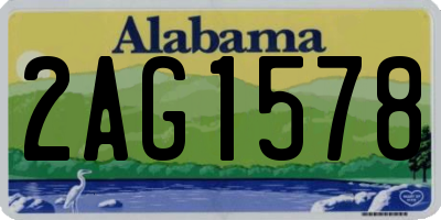 AL license plate 2AG1578