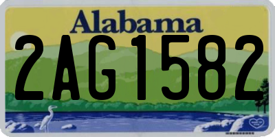 AL license plate 2AG1582
