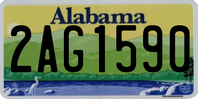 AL license plate 2AG1590