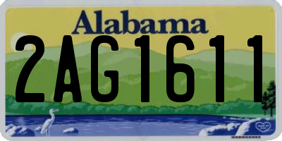 AL license plate 2AG1611