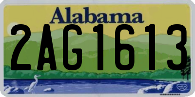 AL license plate 2AG1613
