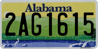 AL license plate 2AG1615