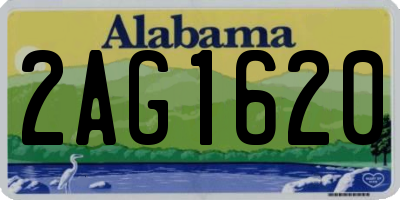 AL license plate 2AG1620
