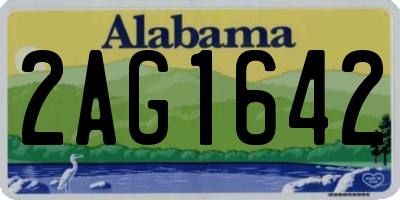 AL license plate 2AG1642