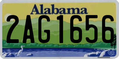 AL license plate 2AG1656