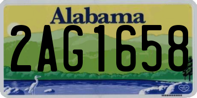 AL license plate 2AG1658