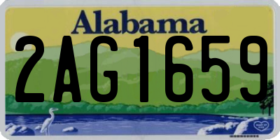 AL license plate 2AG1659