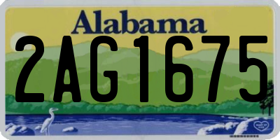 AL license plate 2AG1675