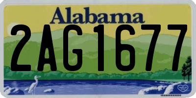 AL license plate 2AG1677