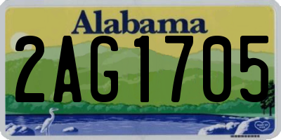 AL license plate 2AG1705