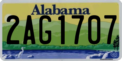 AL license plate 2AG1707