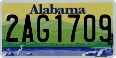 AL license plate 2AG1709