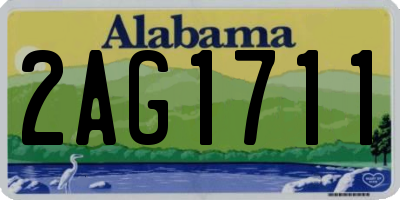 AL license plate 2AG1711