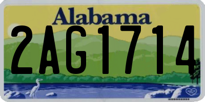 AL license plate 2AG1714
