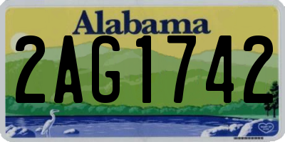 AL license plate 2AG1742