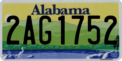 AL license plate 2AG1752