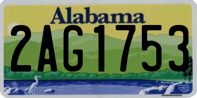 AL license plate 2AG1753