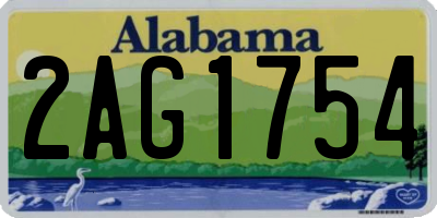 AL license plate 2AG1754
