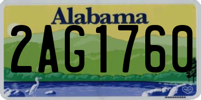 AL license plate 2AG1760