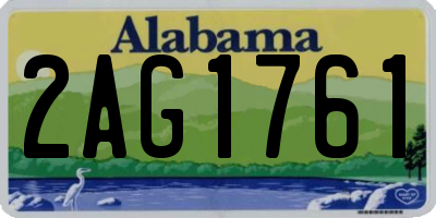 AL license plate 2AG1761