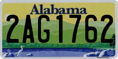 AL license plate 2AG1762