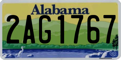 AL license plate 2AG1767