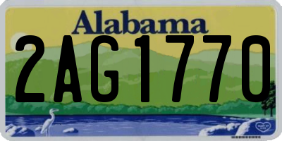 AL license plate 2AG1770