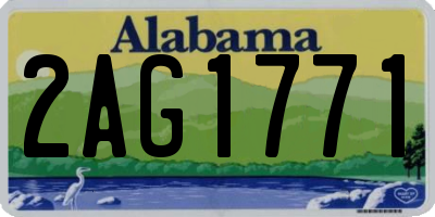 AL license plate 2AG1771