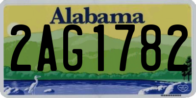 AL license plate 2AG1782