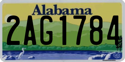 AL license plate 2AG1784