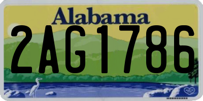 AL license plate 2AG1786