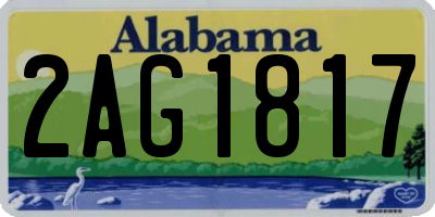 AL license plate 2AG1817