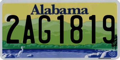 AL license plate 2AG1819