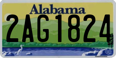 AL license plate 2AG1824
